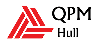 the logo for QPM Hull