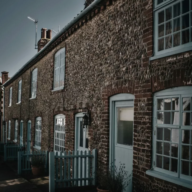 Row of houses on a street