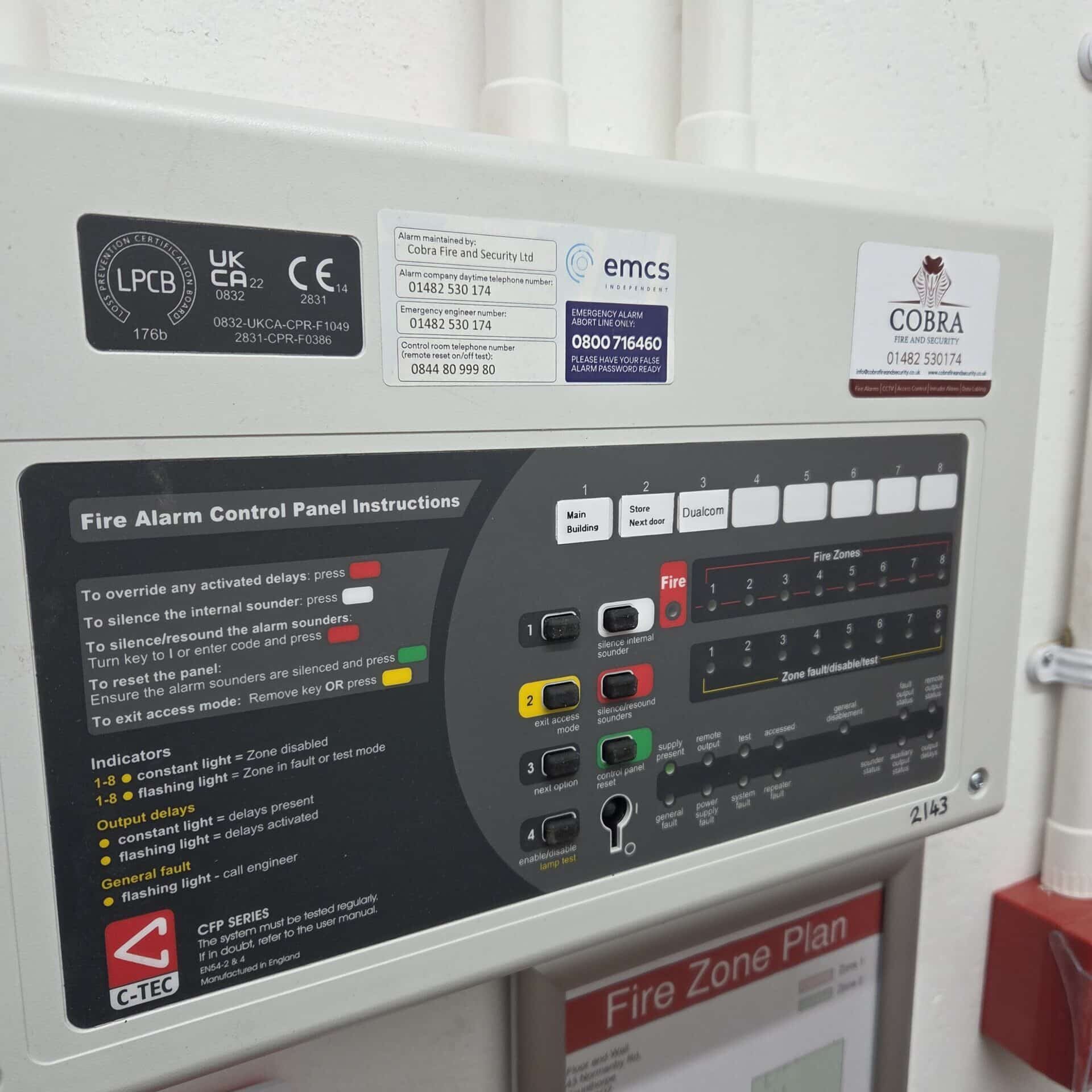 Conventional CTEC fire alarm panel